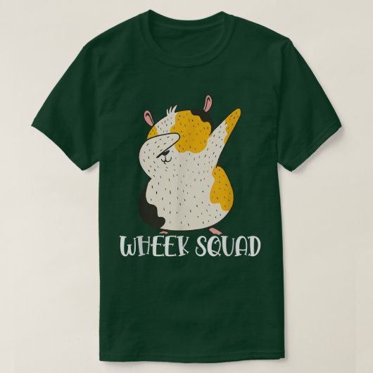 ホエック分隊グラフィック豚おもしろい恋人ダビングギニア Tシャツ (デザイン正面)