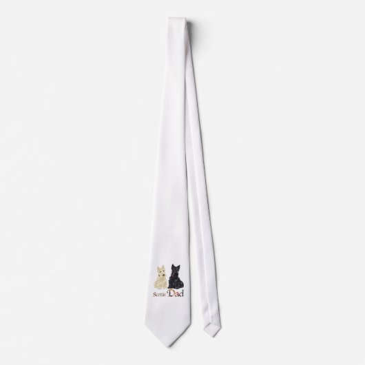 ホエテン祝スコッティーズ父の日 ネクタイ (正面)