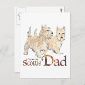 ホエテン祝スコッティーズ父の日 ポストカード (正面/裏面)