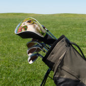 ホエテン・スコティッ遊ト・テリアの花の草 ゴルフヘッドカバー (インサイチュ)