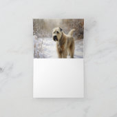 ホエテン・テリアは雪のクリスマスを許した カード (内部)