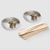 ホエテン・テリアは雪のクリスマスを許した ハンドファン (組立なし)