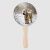 ホエテン・テリアは雪のクリスマスを許した ハンドファン (正面)