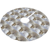 ホエテン・テリアは雪のクリスマスを許した ブラッシュドポリエステルツリースカート (アングル)