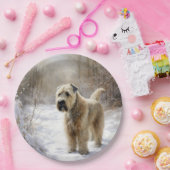 ホエテン・テリアは雪のクリスマスを許した ペーパープレート (パーティー)