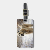 ホエテン・テリアは雪のクリスマスを許した ラゲッジタグ (正面縦)