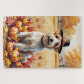 ホエテン・テリアin紅葉感謝祭アート ジグソーパズル (横)