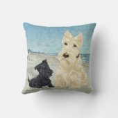 ホエテン&ブラックスコティッシュテリアピロー クッション (裏面)