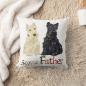 ホエテン&ブラックスコティッシュテリアーズ神父 クッション (ブランケット)