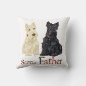 ホエテン&ブラックスコティッシュテリアーズ神父 クッション (裏面)