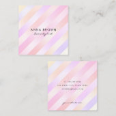 ホエレガントログハストライプのサミ スクエア名刺 (正面/裏面)