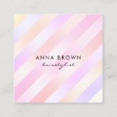 ホエレガントログハストライプのサミ スクエア名刺 (正面)