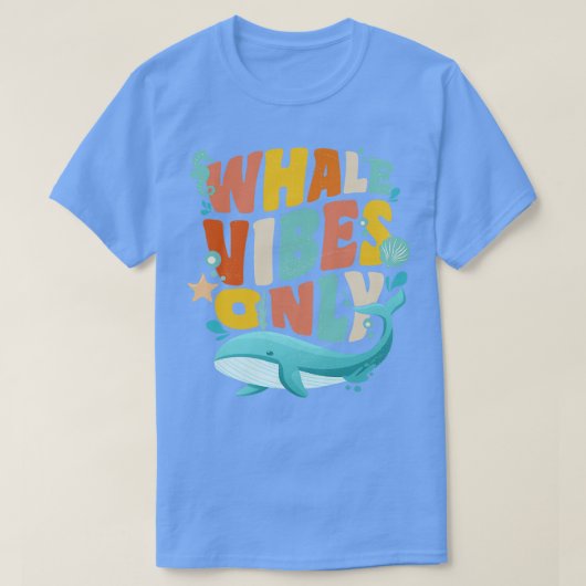 ホエーおもしろいルウォッチング海の哺乳類8 Tシャツ (デザイン正面)