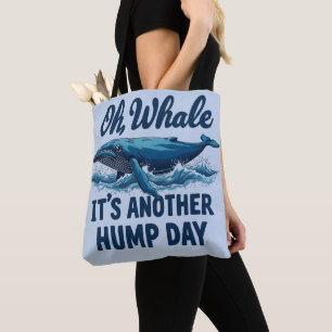 ホエーおもしろいル・プーン「Oh Whale」ハンプデイデザイン トートバッグ
