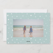 ホエーお洒落ルクリスマスフォトフラットホリデーカード シーズンカード (裏面)