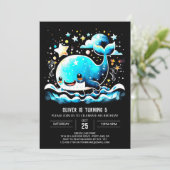 ホエーお洒落ル波誕生日 招待状 (スタンド正面)