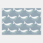 ホエーお洒落ル・クリスマス・ラッピング・紙・シート ラッピングペーパーシート (正面)