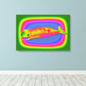 ホエーサイケデリックラのキャンバス キャンバスプリント (インサイチュ (ウッドフロア))