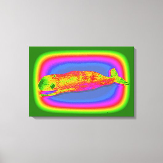 ホエーサイケデリックラのキャンバス キャンバスプリント (正面)