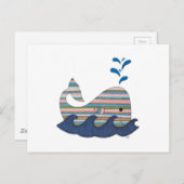 ホエーストライプのルはがき ポストカード (正面/裏面)