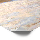 ホエートスタック、積雪効果、朝 ポスター (角)