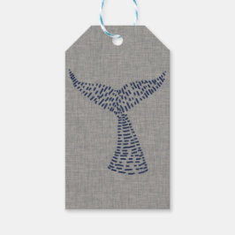 ホエーパーソナライズされたル航海のテール・アート ギフトタグ