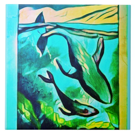 ホエーモダンル陶磁器タイル タイル (正面)