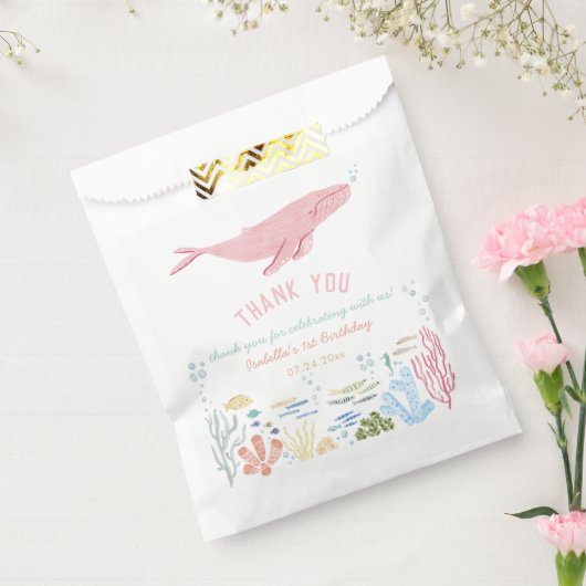 ホエールアンダーザシー誕生日サンキュー フェイバーバッグ (封をした状態)