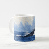 ホエールアート コーヒーマグカップ (正面左)