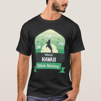 ホエールウォッチングおもしろいマウイ海ウォーターセーリングマリ Tシャツ