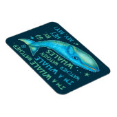 ホエールウォッチングファミリーバケーションクルーズトリップおもしろい マグネット (右側)