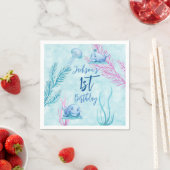 ホエールオブザグタイム誕生日 スタンダードカクテルナプキン (インサイチュ)