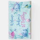 ホエールオブザグタイム誕生日 横断幕 (縦)