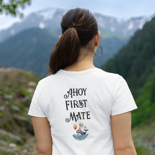 ホエールオブザタイムファーストメイト少年誕生日ママ Tシャツ