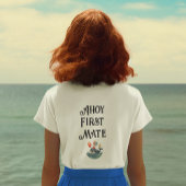 ホエールオブザタイムファーストメイト少年誕生日ママ Tシャツ