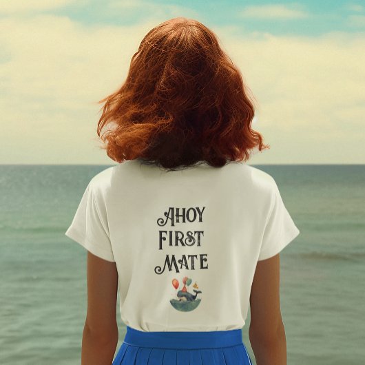 ホエールオブザタイムファーストメイト少年誕生日ママ Tシャツ