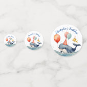 ホエールオブタイムボーイズパーソナライズされた誕生日 コンフェッティ (正面)