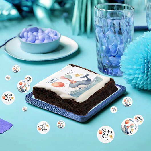 ホエールオブタイムボーイズパーソナライズされた誕生日 コンフェッティ