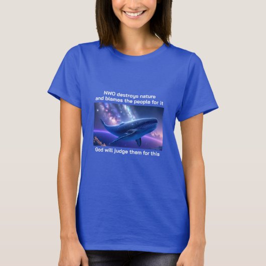 ホエールカムバック（暗）Tシャツ Tシャツ (正面)