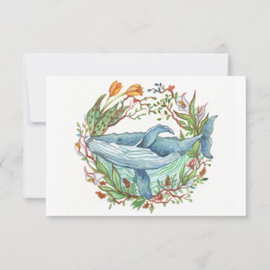 ホエールガーデン サンキューカード (正面)