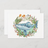 ホエールガーデン サンキューカード (正面/裏面)