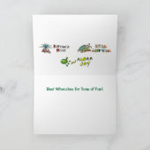 ホエールクリスマスハッピーホリデーズカード シーズンカード (内部)