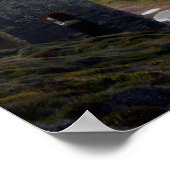 ホエールコーツ錫鉱山の廃墟コーンウォールイングランド ポスター (角)