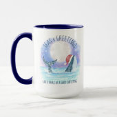 ホエールサンタ航海のシーウォーター マグカップ (左)