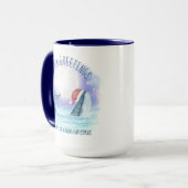 ホエールサンタ航海のシーウォーター マグカップ (正面左)