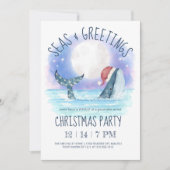 ホエールサンタ航海のシークリスマスパーティー 招待状 (正面)