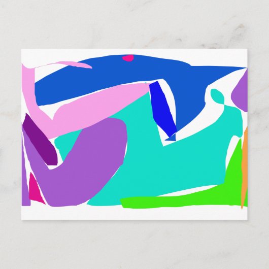 ホエールシャークドルフィンオルカレイン海 ポストカード (正面)