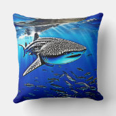 ホエールシャークマジェシーデザイン クッション (裏面)