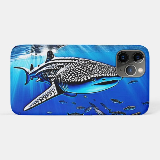 ホエールシャークマジェシーデザイン Case-Mate iPhoneケース (裏面(横))