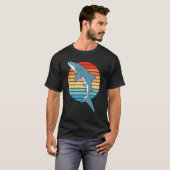 ホエールシャークレトロサンセット Tシャツ (正面フル)